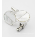 Moda Tornillo Cap Design 316L Stainless Steel Cufflink